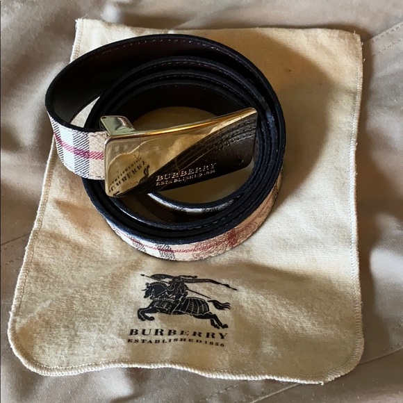 Burberry Accessories - Authentic Women Burberry Vintage canvas belt.